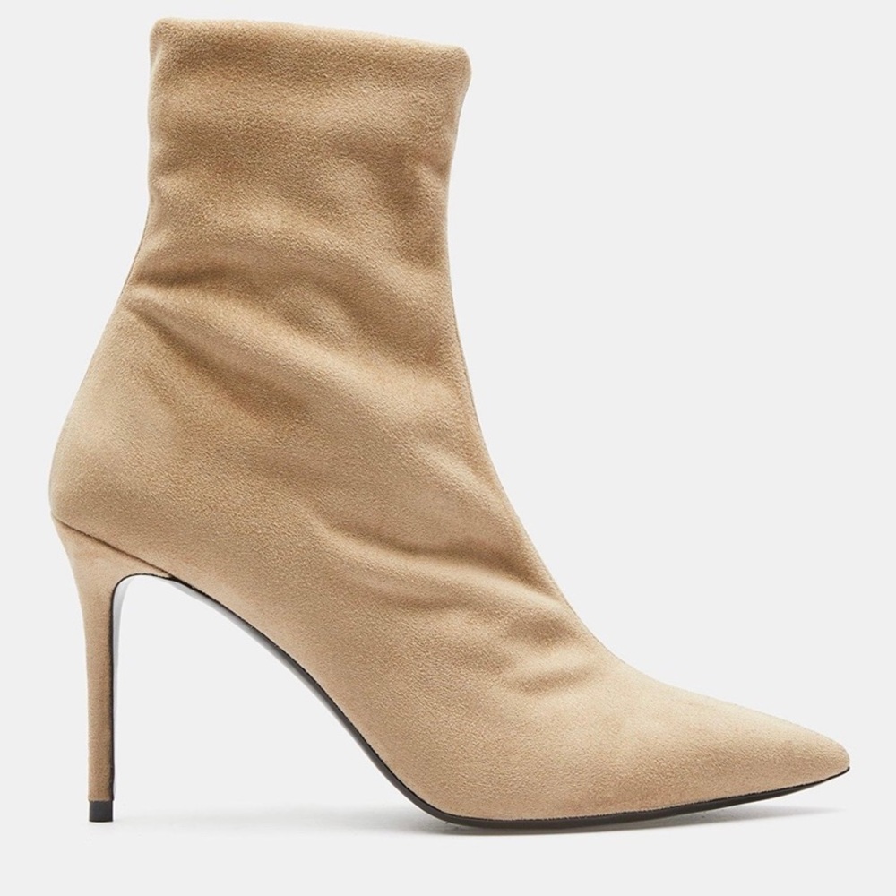 Theory Stretch Faux Suede Sock Boot